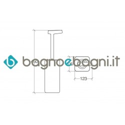 Porta scopino tondo da pavimento arancio