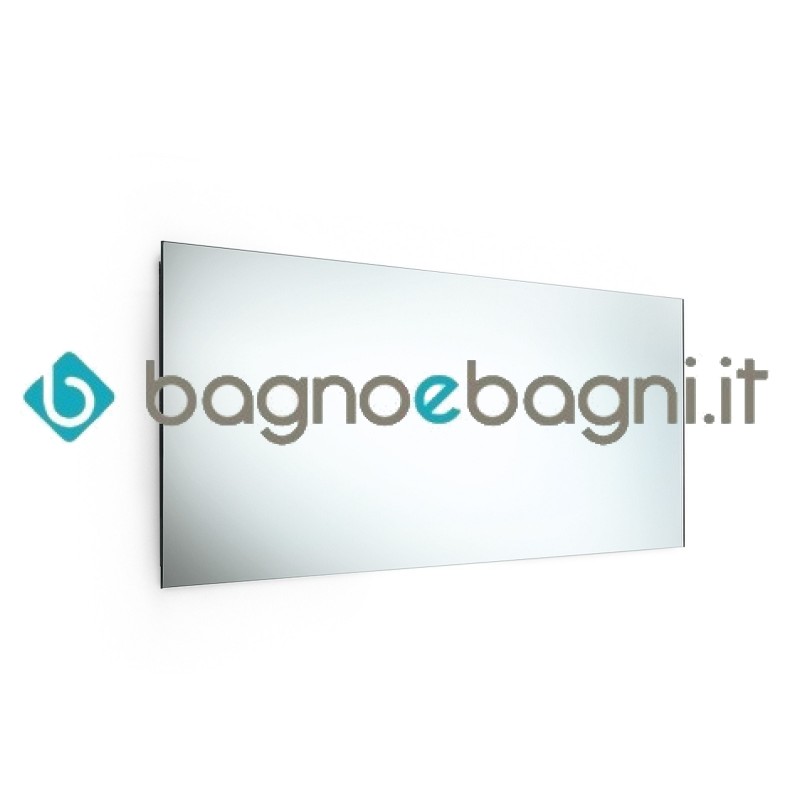 Specchio con telaio Inox