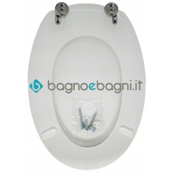 Copriwater coprivaso sedile tavoletta modello Ronda, ceramica Globo