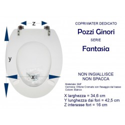Copriwater Fantasia  -Pozzi Ginori-