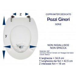 Copriwater coprivaso sedile tavoletta SELNOVA 2000, POZZI GINORI