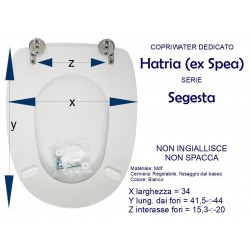 Copriwater coprivaso sedile tavoletta modello  SEGESTA, HATRIA EX SPEA