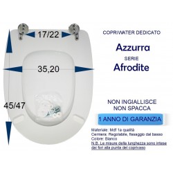 Copriwater sedile  coprivaso Afrodite, Azzurra