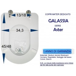 Copriwater coprivaso sedile tavoletta modello  ASTER, GALASSIA