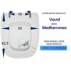 Copriwater coprivaso sedile tavoletta Mediterranea,Vavid