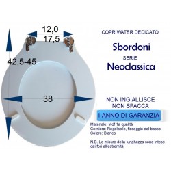 Copriwater NOVECENTO 900, SBORDONI