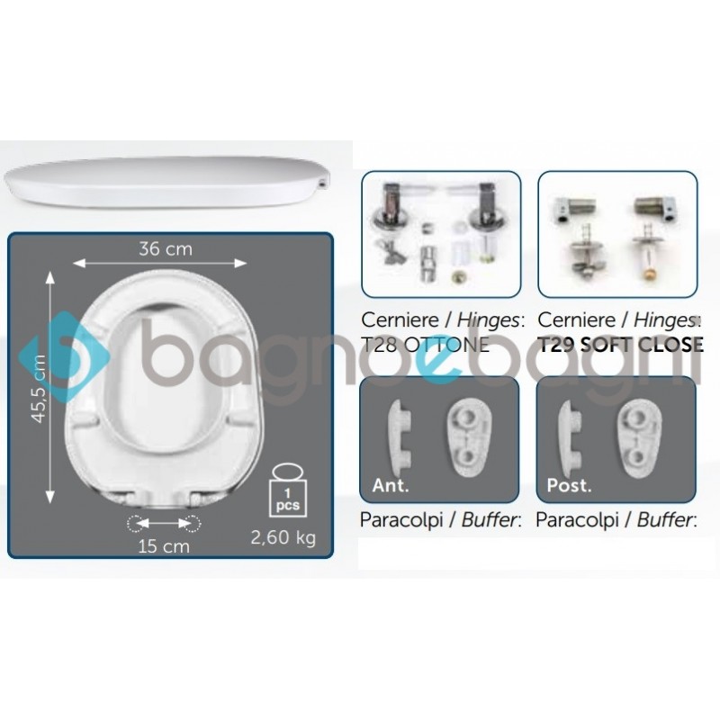 Copriwater TONIC, IDEAL STANDARD