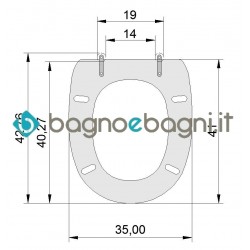 Copriwater modello Pratica marca Azzurra