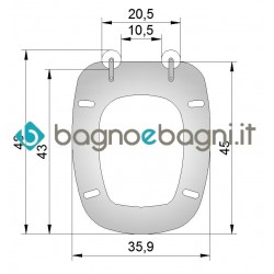 Copriwater Brio -Kerasan-