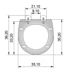 Copriwater modello Nuvola marca Azzurra